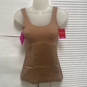 Spanx Thinstincts 2.0 Tank NWT Sz XS color Cafe au Lait Shape level support